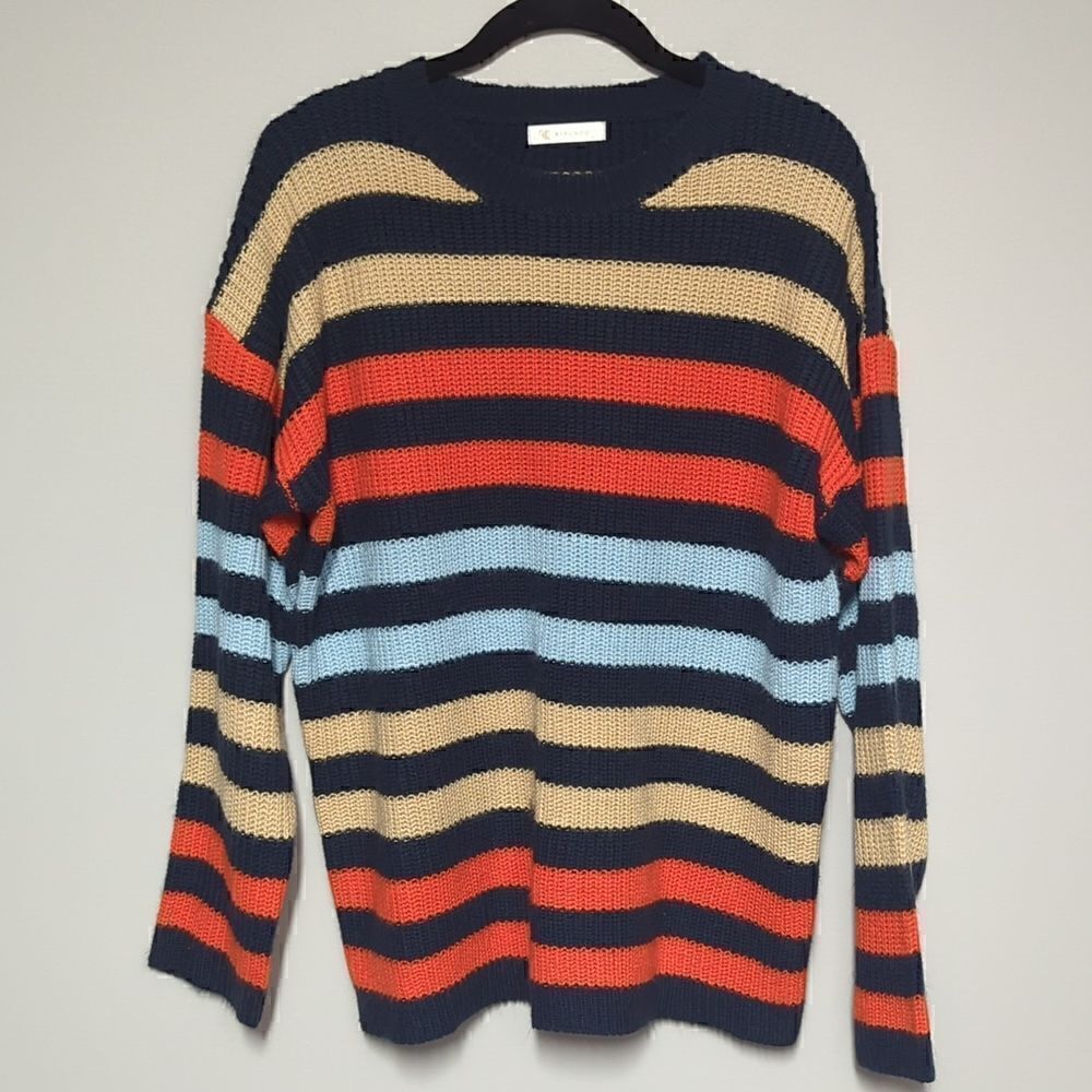 Kirundo Striped Cable Knit Sweater